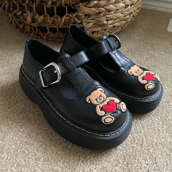 Delia’s Dolls Kill Heart Teddy Bear Platform Mary Jane Shoes 90s Y2K Bratz - Picture 2 of 4